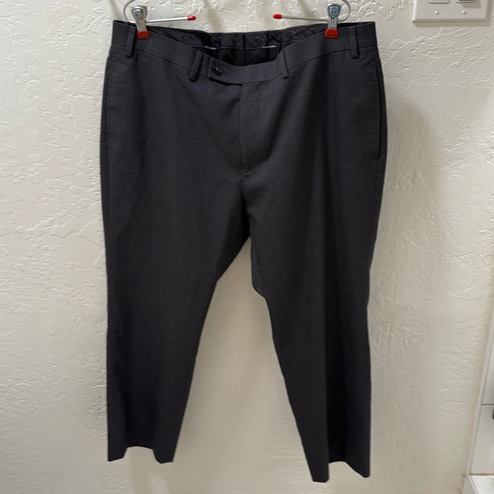 Calvin Klein Men's Charcoal Dress Pants 38x27